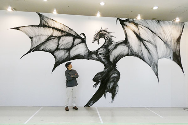 モンスターマーチ 巨大ライブペイント デザインフェスタ
