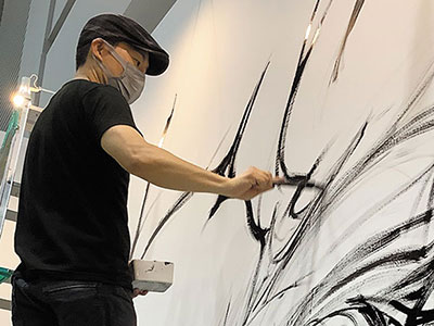 墨絵ライブペイント